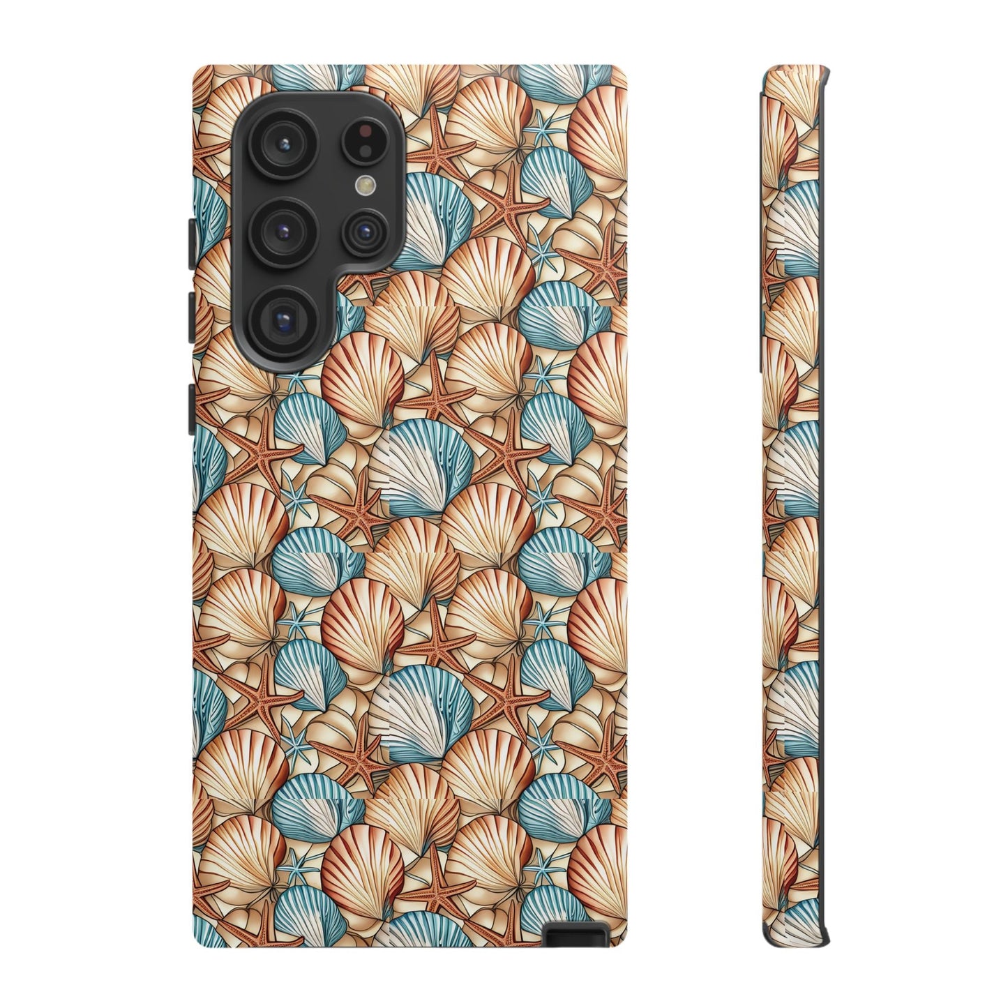 Starfish and Seashells Tough Cell Phone Case - Ruppy's Creations