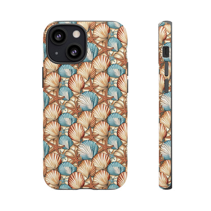 Starfish and Seashells Tough Cell Phone Case - Ruppy's Creations