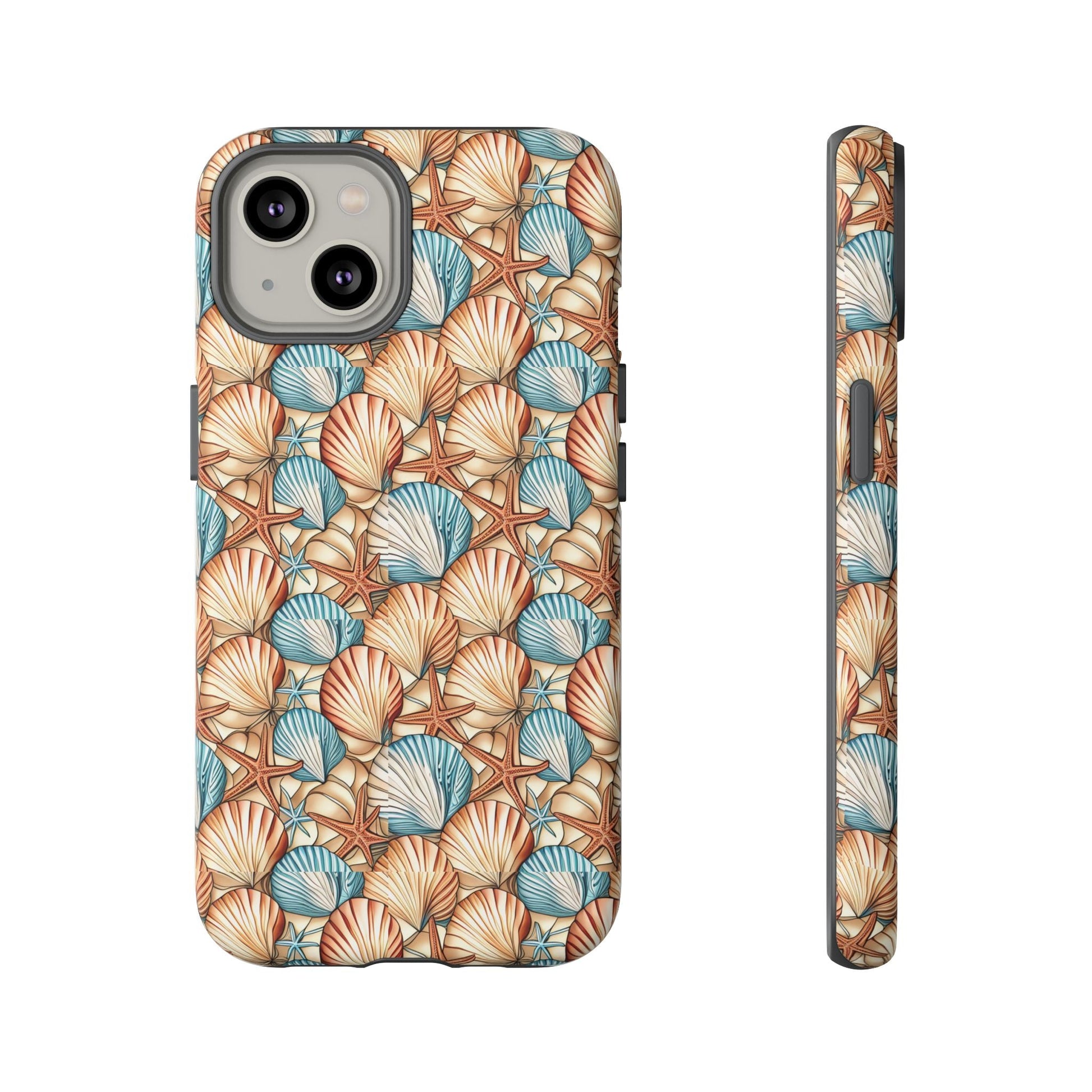 Starfish and Seashells Tough Cell Phone Case - Ruppy's Creations