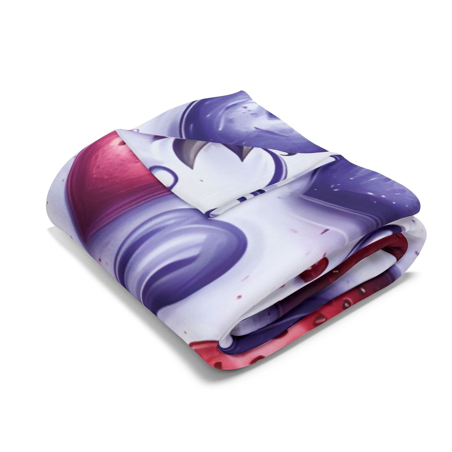 Strawberry Hearts Arctic Fleece Blanket - Ruppy's Creations