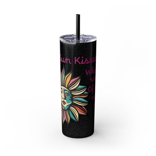 Sun Kissed Skinny Tumbler with Straw, 20oz - Ruppy's Creations