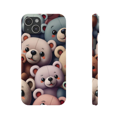 Teddy Bears Slim iphone Case - Ruppy's Creations