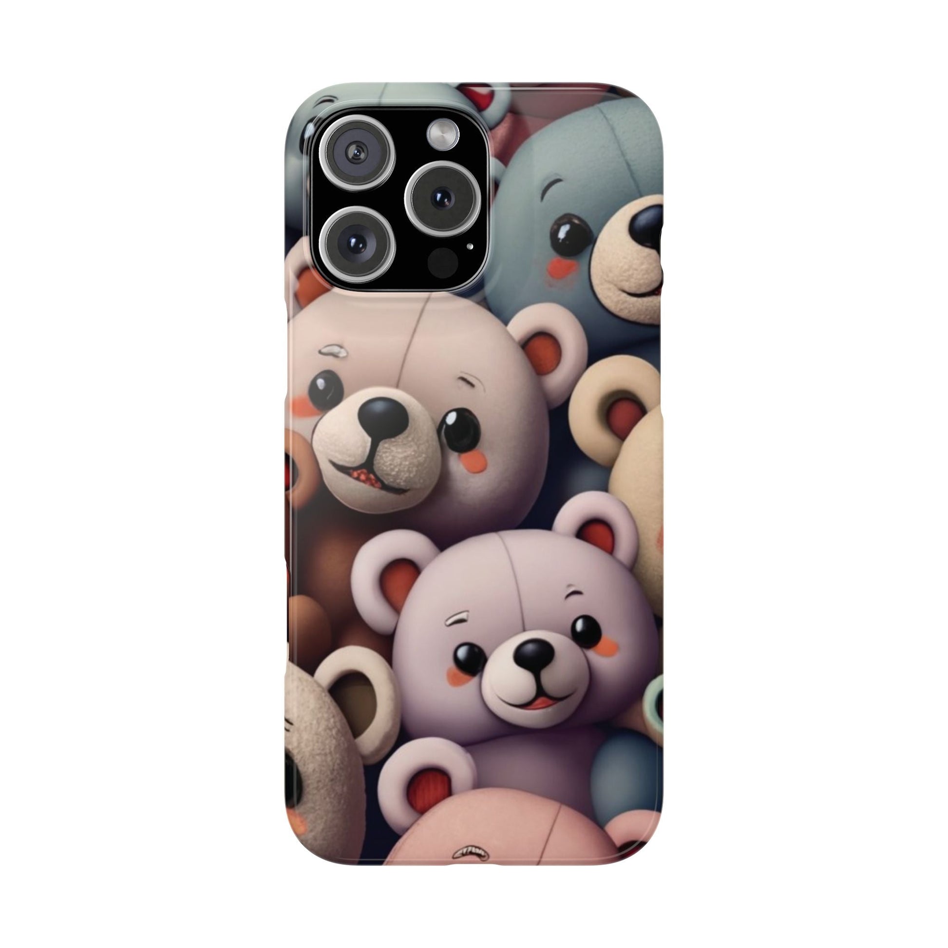 Teddy Bears Slim iphone Case - Ruppy's Creations