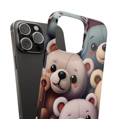 Teddy Bears Slim iphone Case - Ruppy's Creations