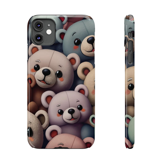 Teddy Bears Slim iphone Case - Ruppy's Creations