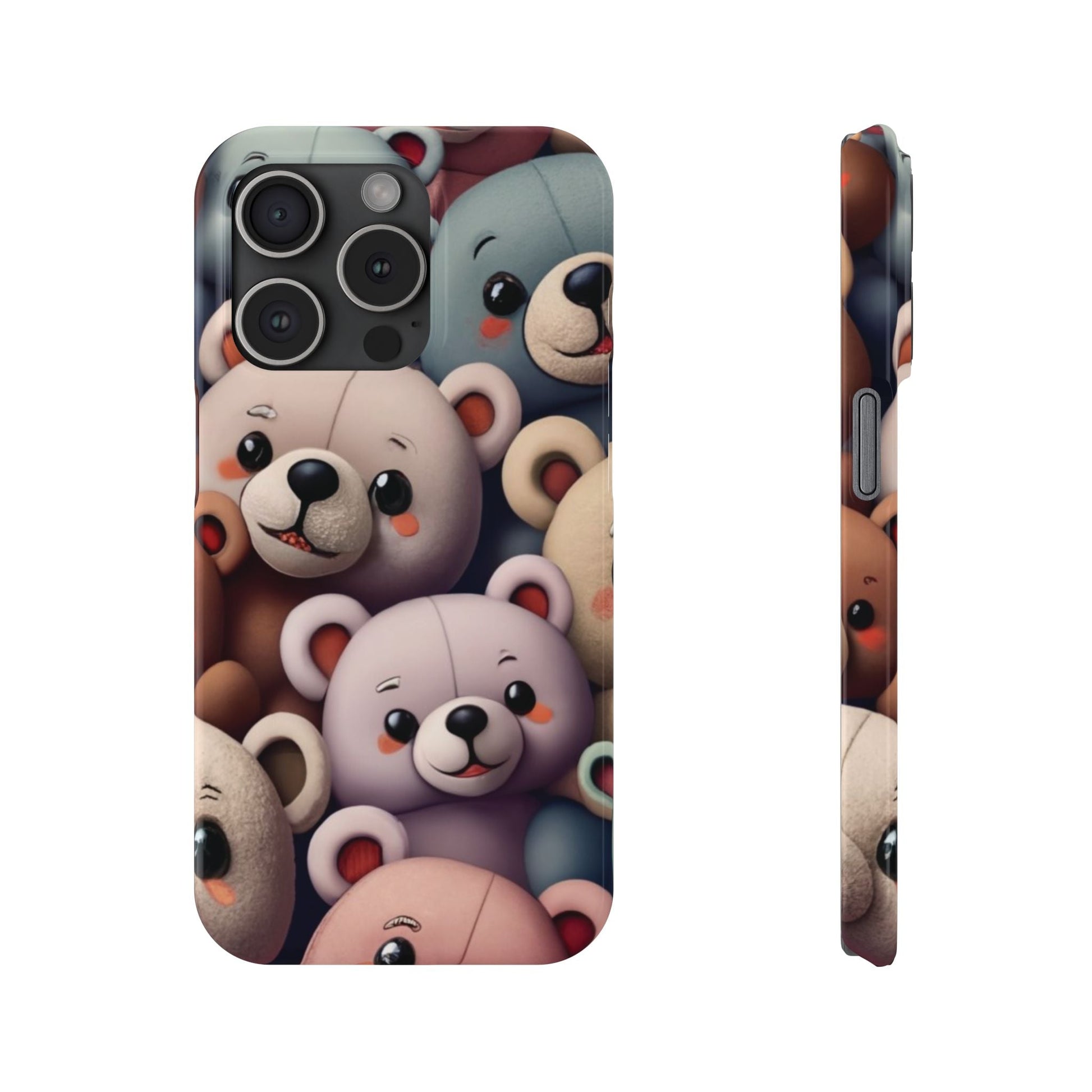 Teddy Bears Slim iphone Case - Ruppy's Creations