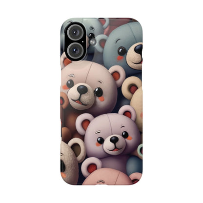 Teddy Bears Slim iphone Case - Ruppy's Creations