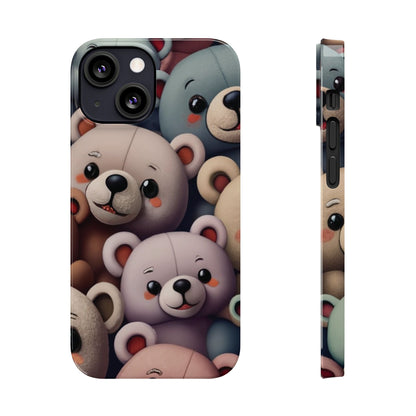 Teddy Bears Slim iphone Case - Ruppy's Creations