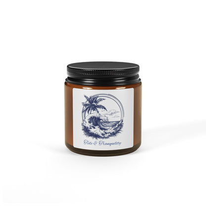 Tide & Tranquility Scented Soy Candle 4oz. - Ruppy's Creations