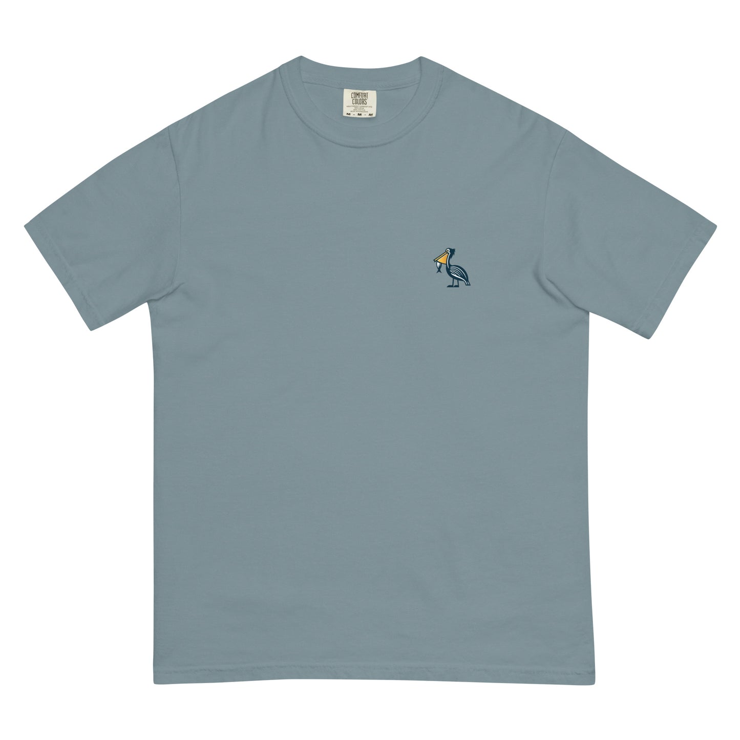 Swordfish back - Pelican Logo Front Men's Heavyweight T-shirt - up to 4x-lg