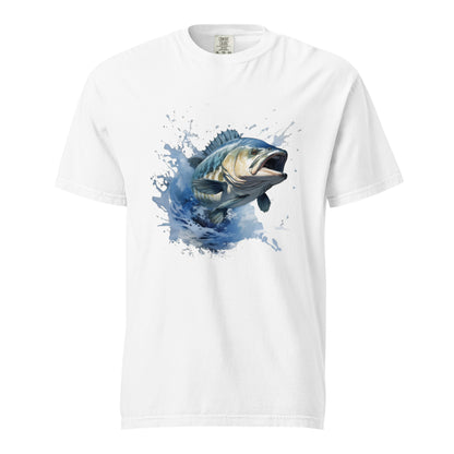 men's fish heavyweight t=shirt