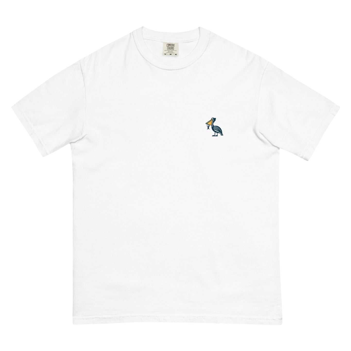 Swordfish back - Pelican Logo Front Men's Heavyweight T-shirt - up to 4x-lg