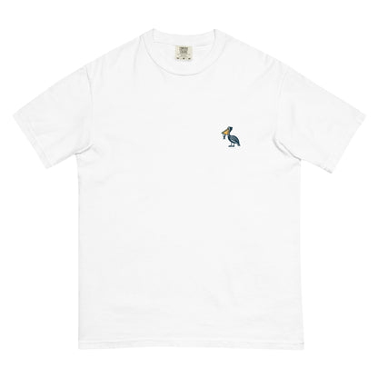 Swordfish back - Pelican Logo Front Men's Heavyweight T-shirt - up to 4x-lg