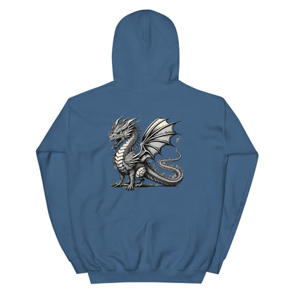 Dragon and Shield Two Sided Print Men's Hoodie