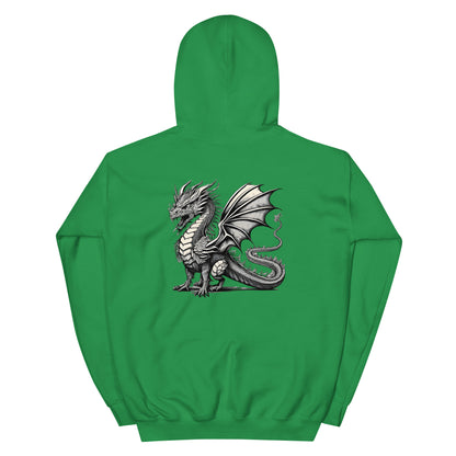 Dragon and Shield Two Sided Print Men's Hoodie