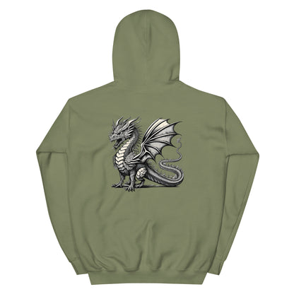 Dragon and Shield Two Sided Print Men's Hoodie