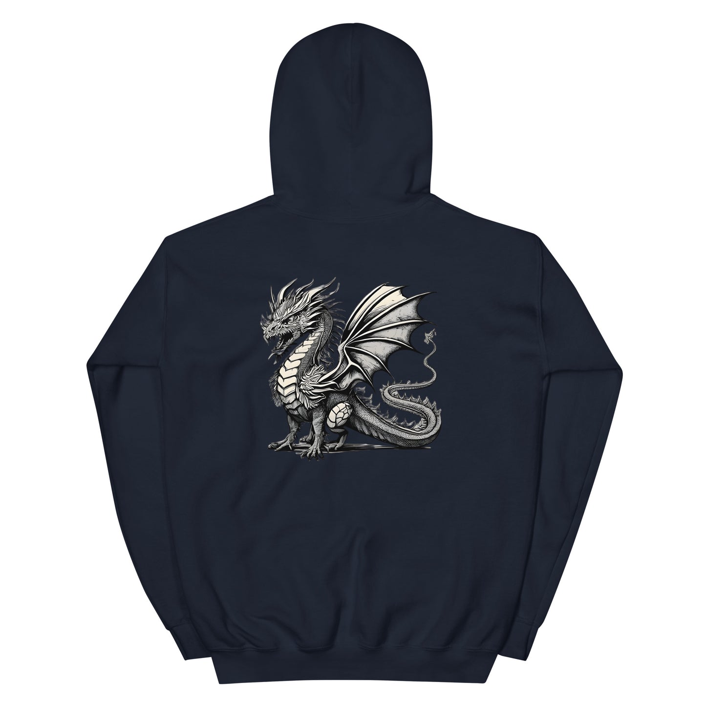 Dragon and Shield Two Sided Print Men's Hoodie