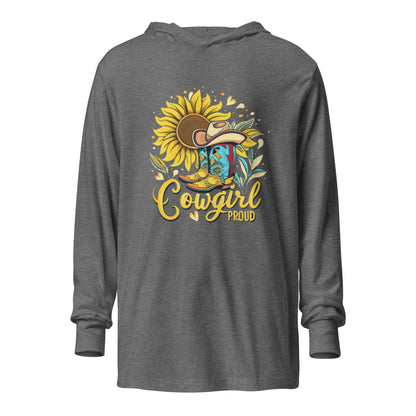 Cowgirl proud long sleeve hoodie