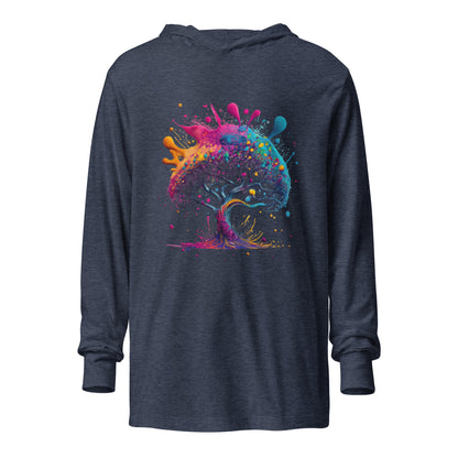 colorful tree hoodie