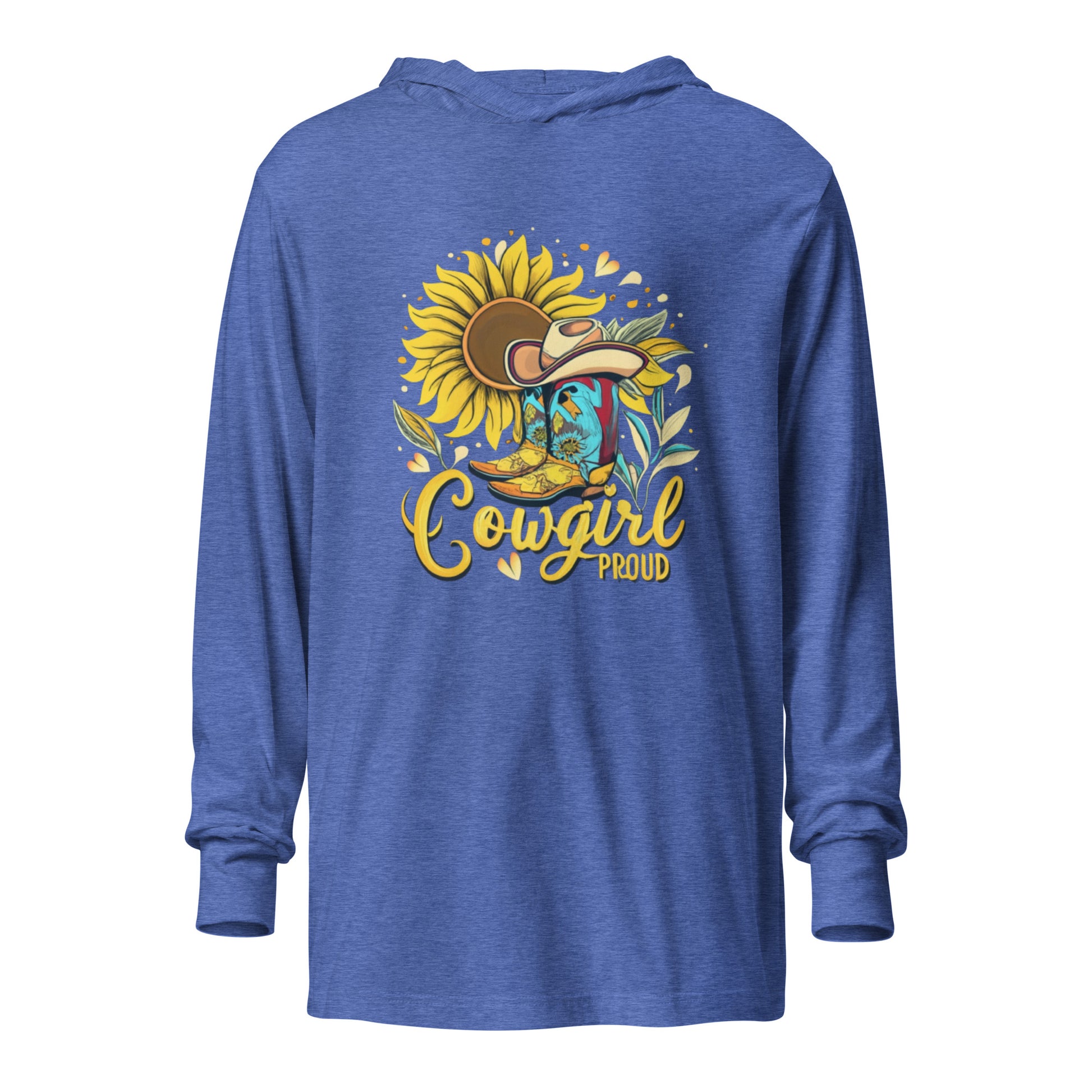 blue cowgirl hoodie