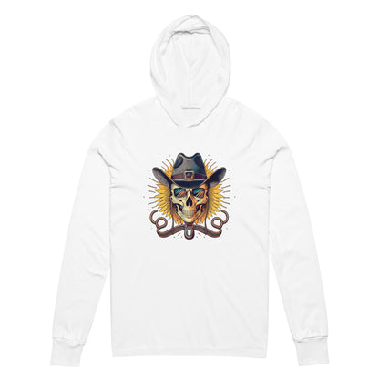 Cowboy Skull Men's Hooded long-sleeve tee