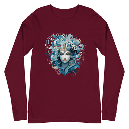 Woman at Carnival long sleeve t-shirt