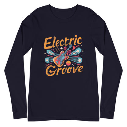 women's long sleeve t-shirt electric guitar 