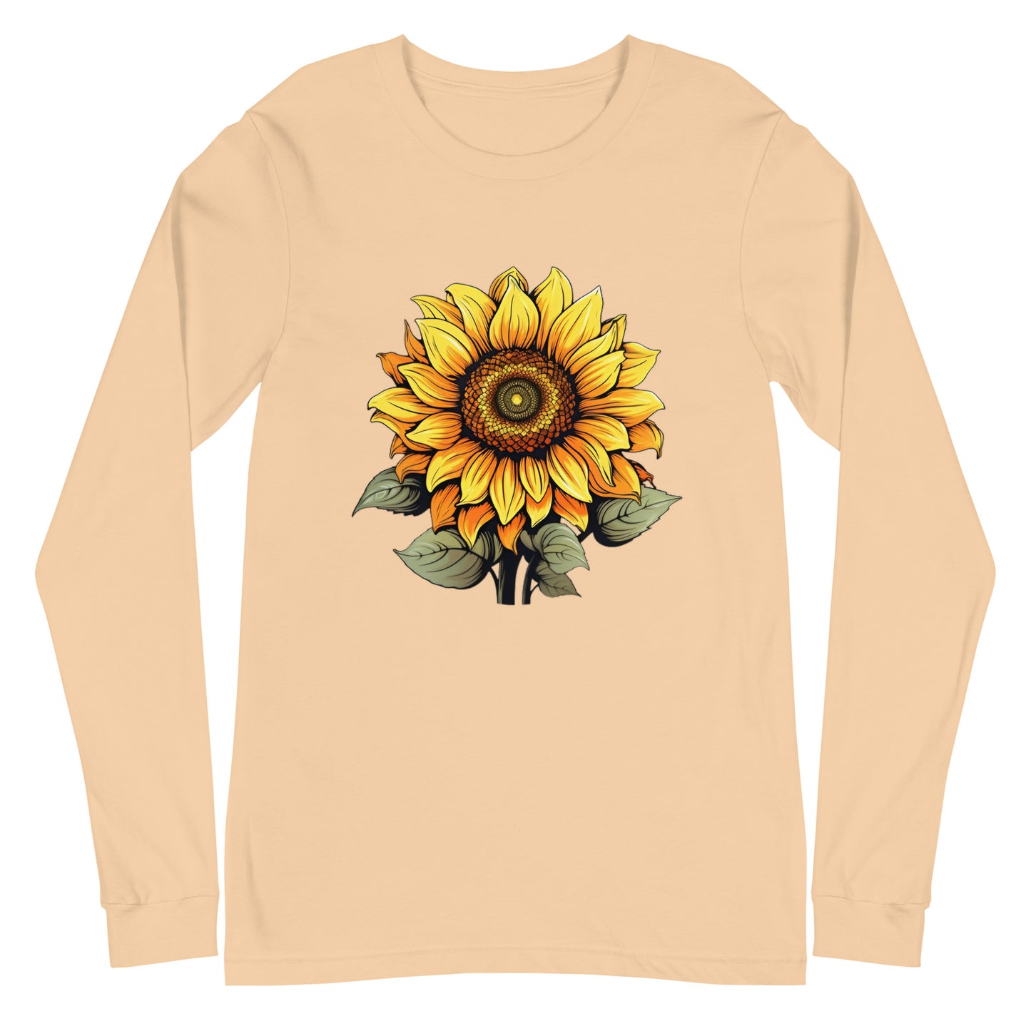 Women's sunflower long sleeve t-shirt