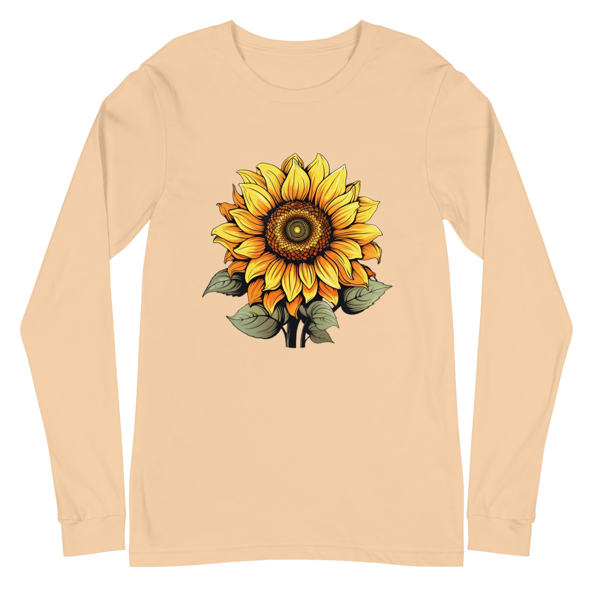 Women's sunflower long sleeve t-shirt