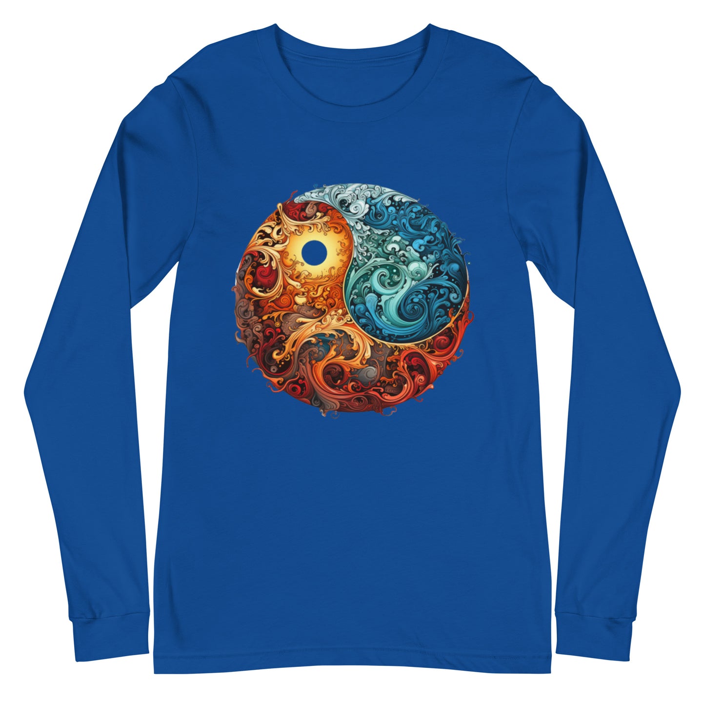 women's colorful yin yang tee