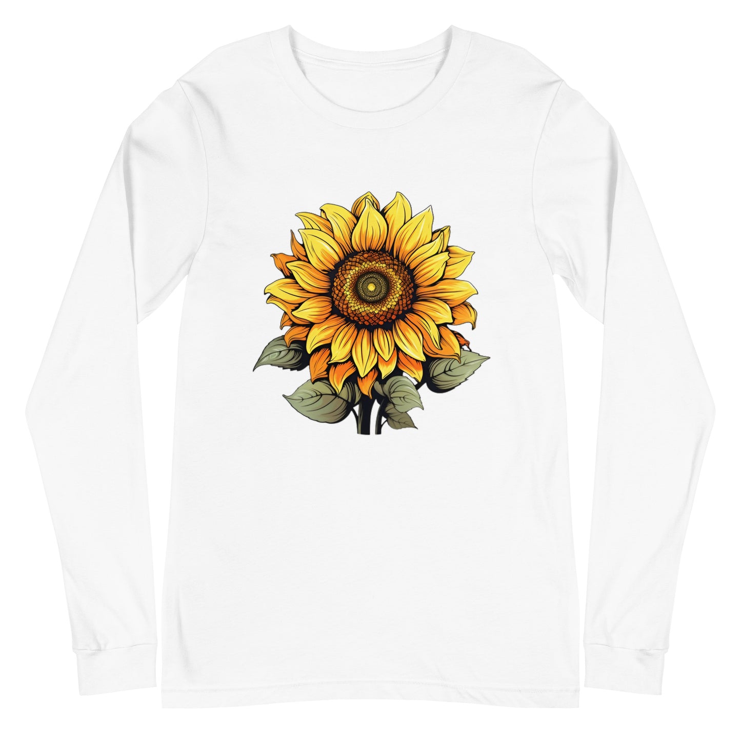 Sunny Sunflower women's long sleeve tee