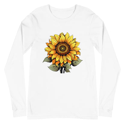 Sunny Sunflower women's long sleeve tee