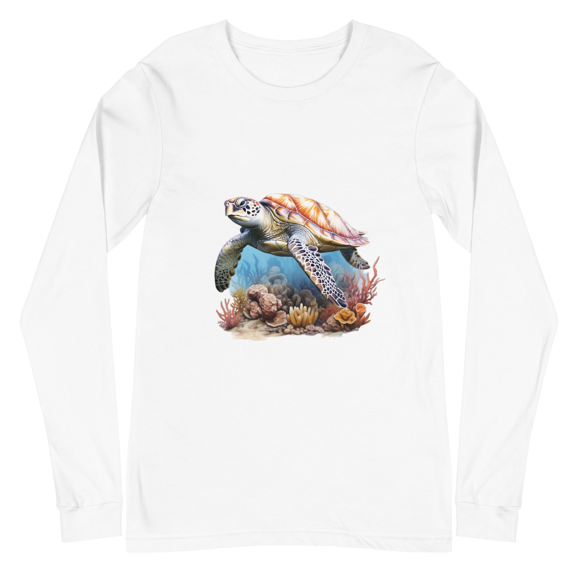 white sea turtle shirt