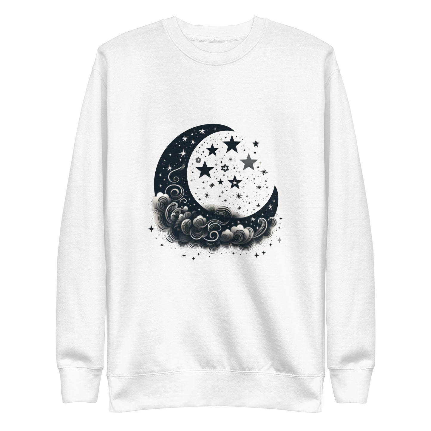 moon and stars premium sweatshirt