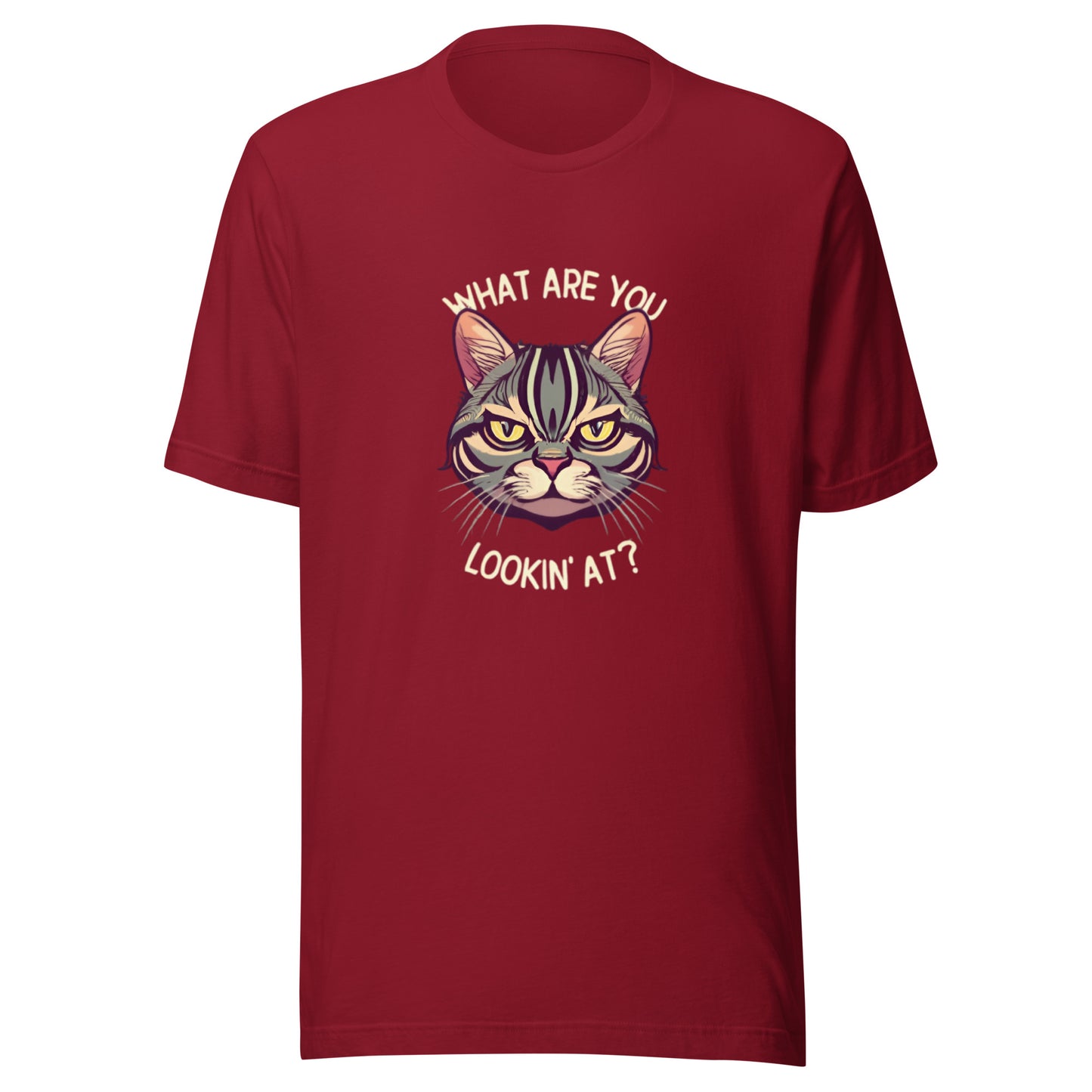 mean cat t-shirt unisex