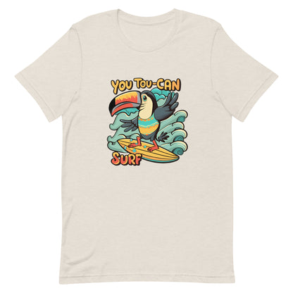 Toucan Bird surfing t-shirt