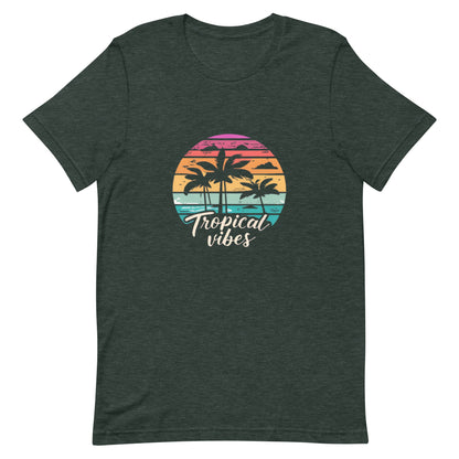 3x unisex tropical t-shirt