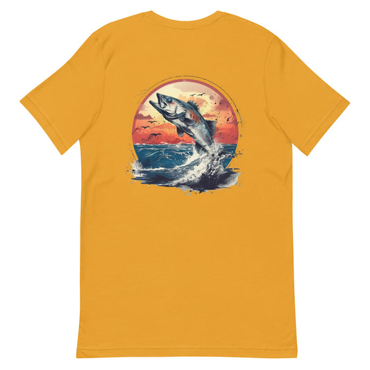 men's colorful fishing t-shirt