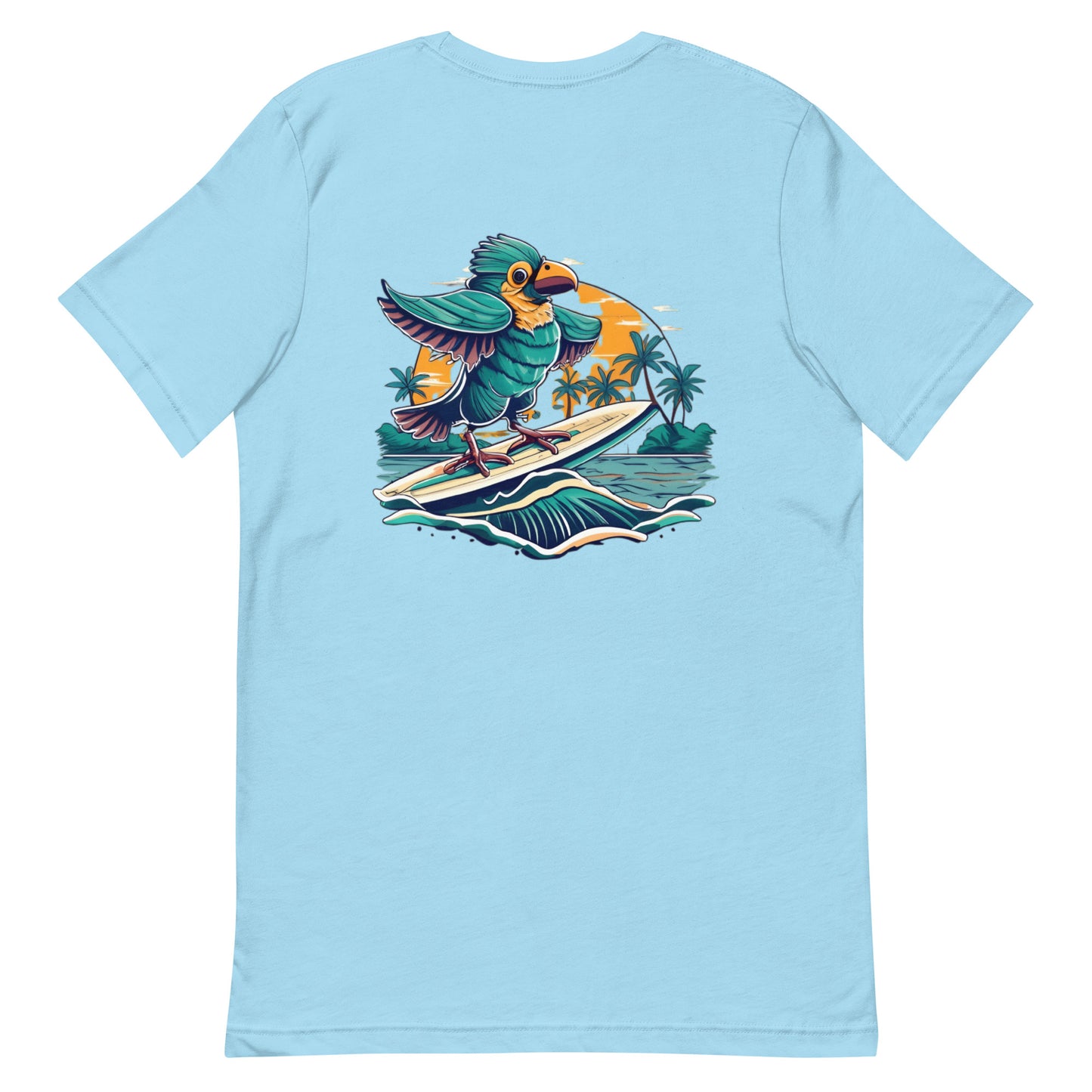 unisex surfing inspired t-shirt