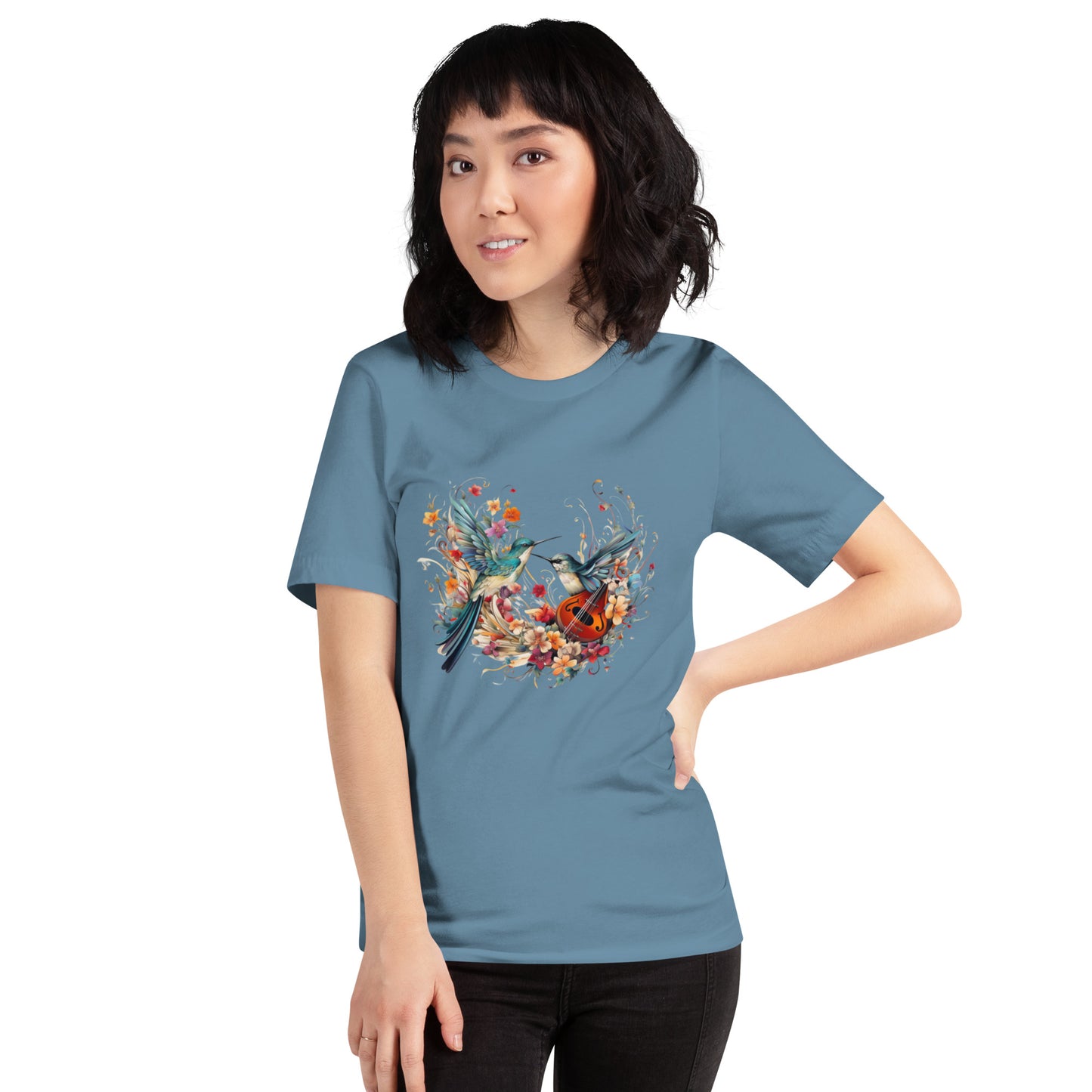 T-shirt with humming birds