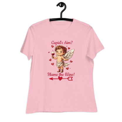 Valentine's Blame the Wine Women's Relaxed T-Shirt - Ruppy's Creations