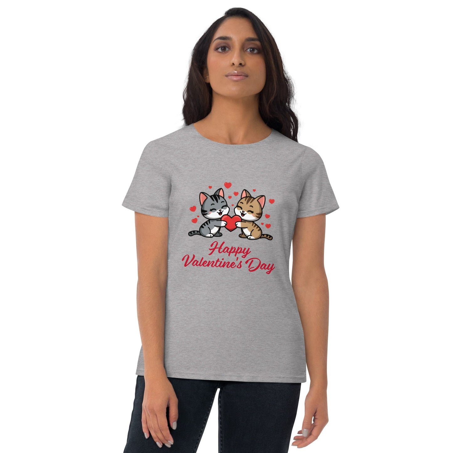 Valentine's Day Kittens Women's Fashion Fit Tee - Ruppy's Creations