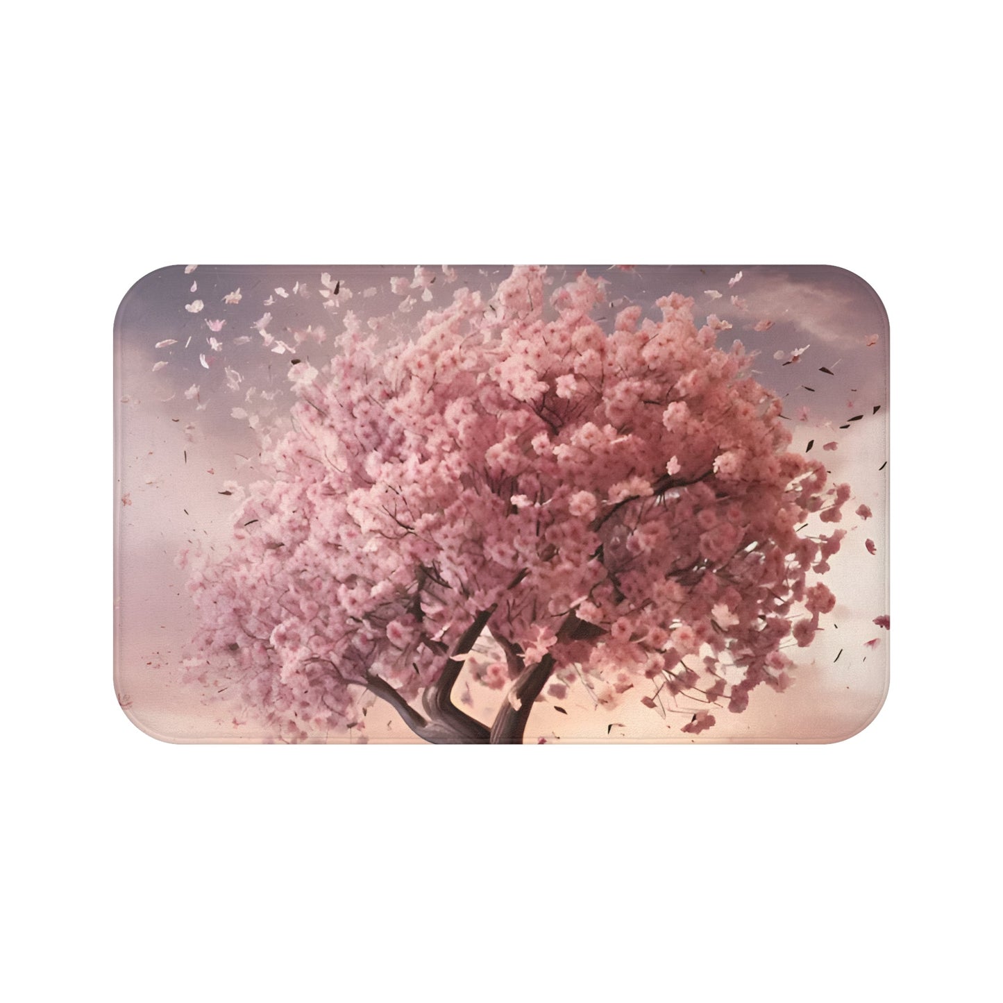 Very Cherry Blossom Memory Foam Bath Mat - Ruppy's Creations