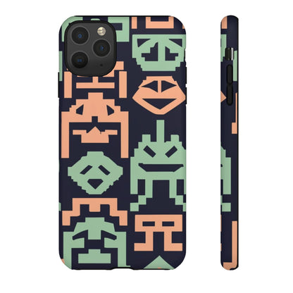 Vintage Video Space Game Graphics Tough Cell Phone Case - Ruppy's Creations