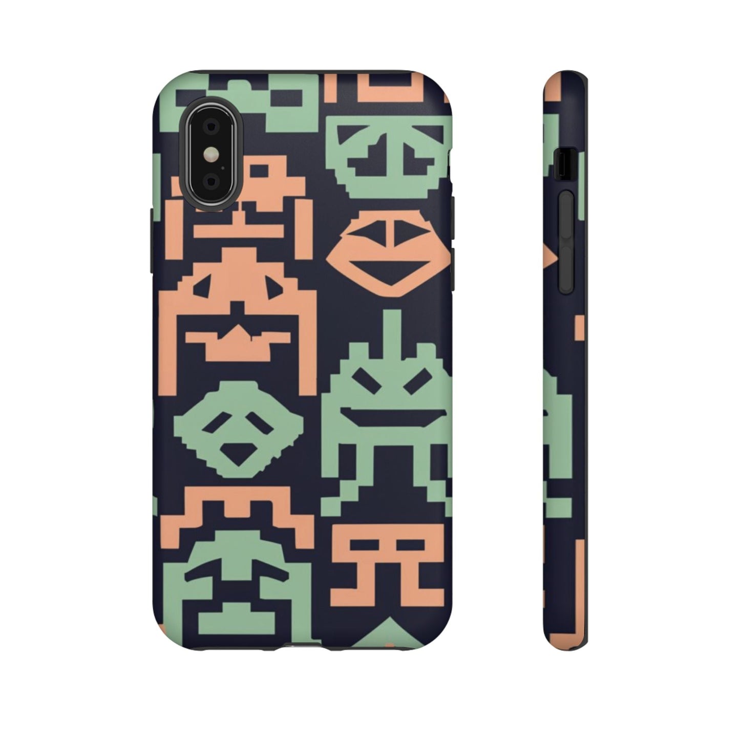 Vintage Video Space Game Graphics Tough Cell Phone Case - Ruppy's Creations