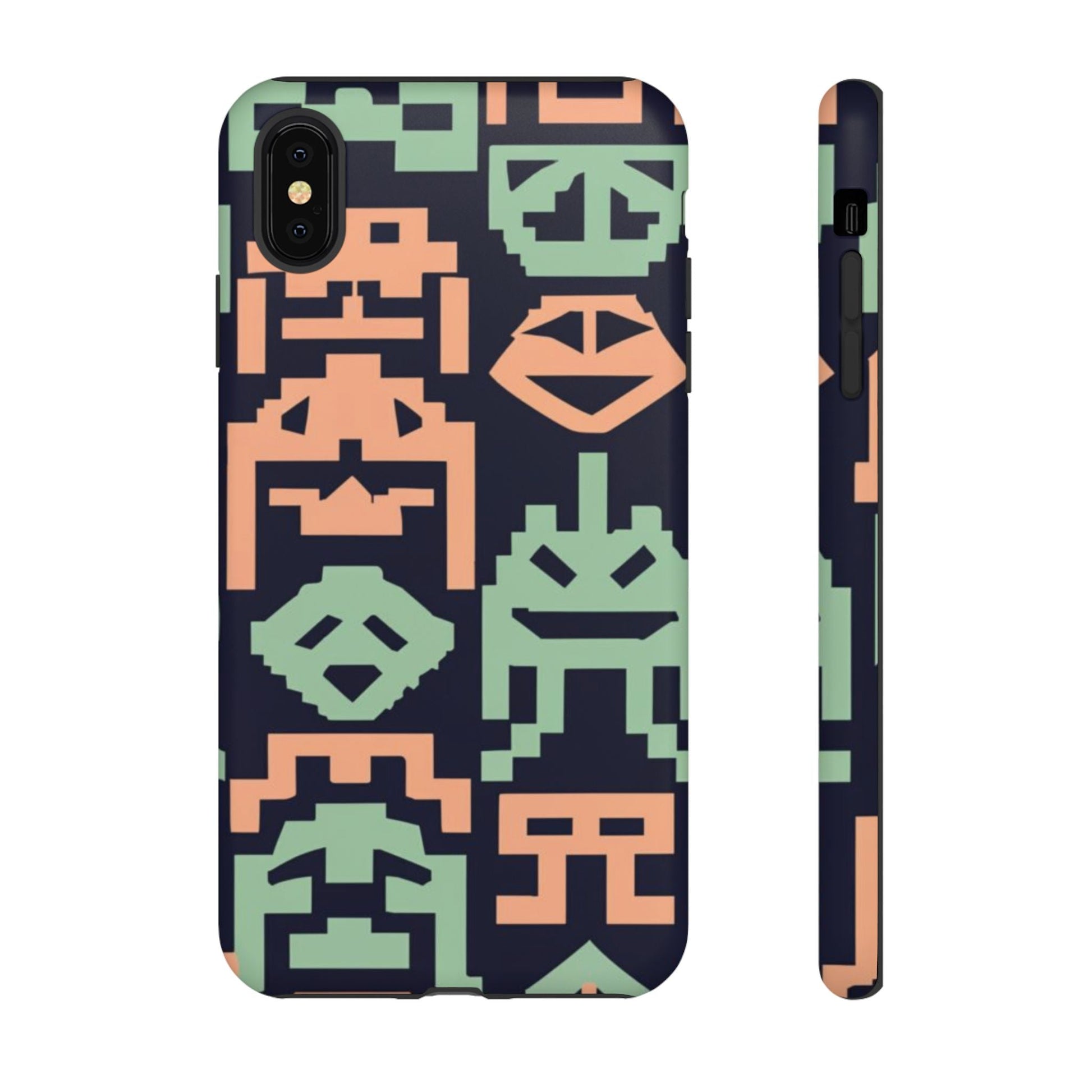 Vintage Video Space Game Graphics Tough Cell Phone Case - Ruppy's Creations