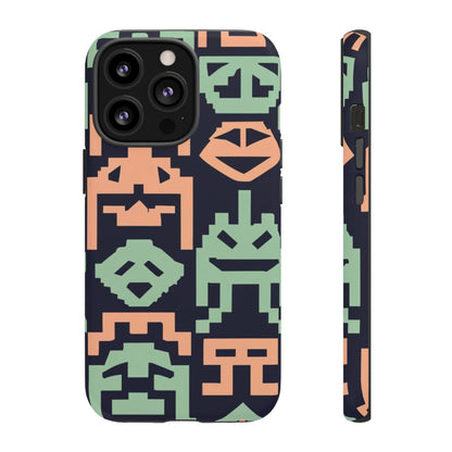 Vintage Video Space Game Graphics Tough Cell Phone Case - Ruppy's Creations