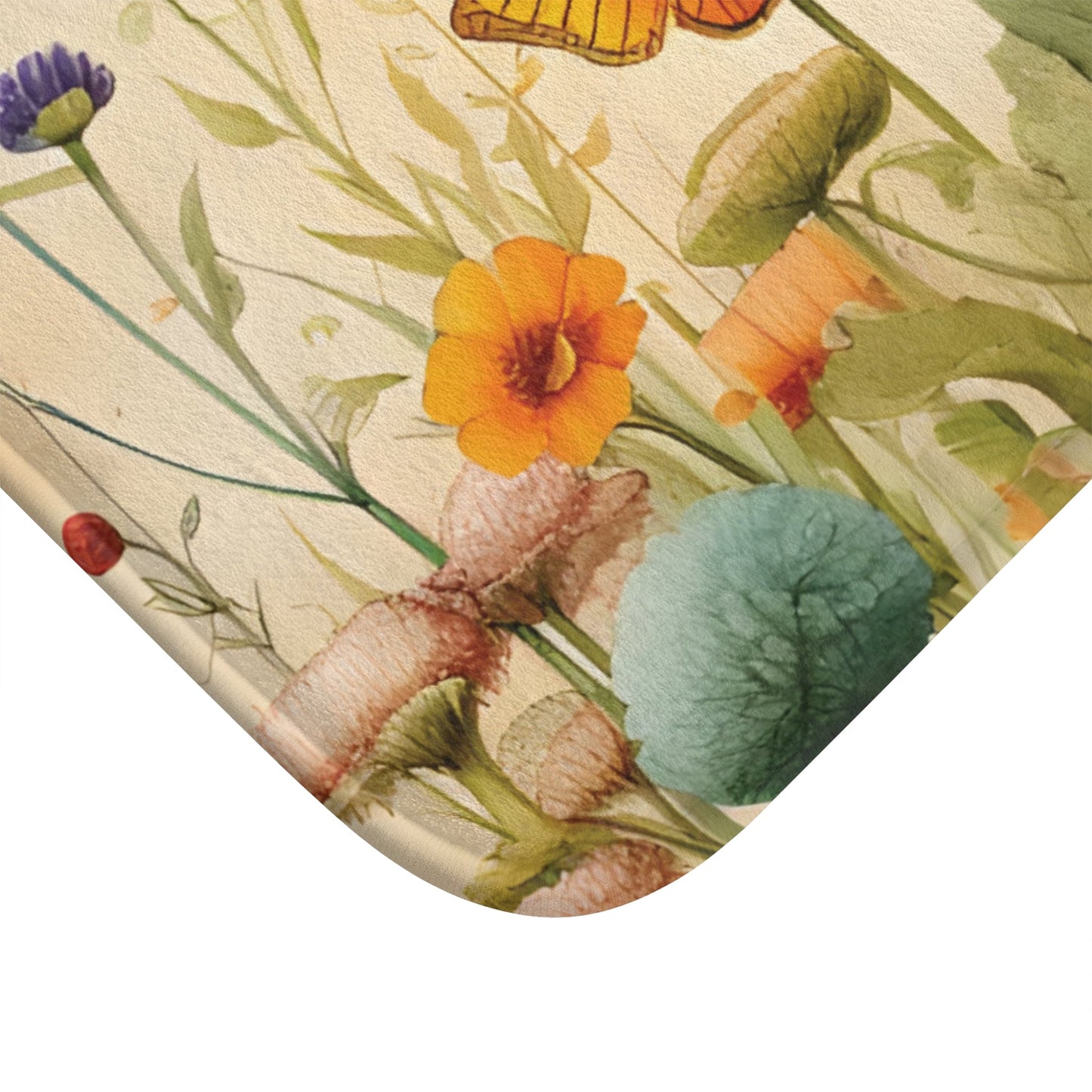 Visions of Spring Memory Foam Bath Mat - Ruppy's Creations