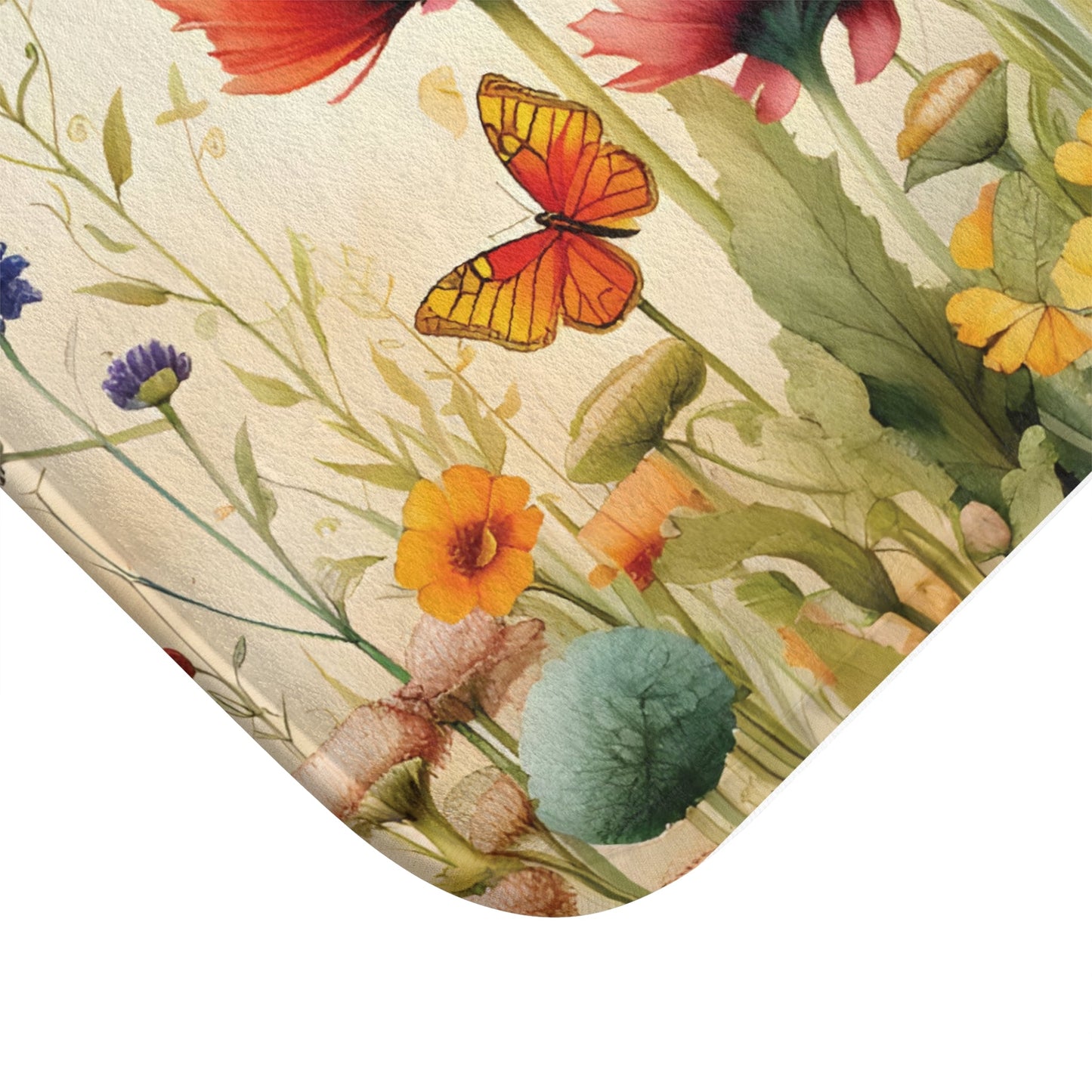 Visions of Spring Memory Foam Bath Mat - Ruppy's Creations