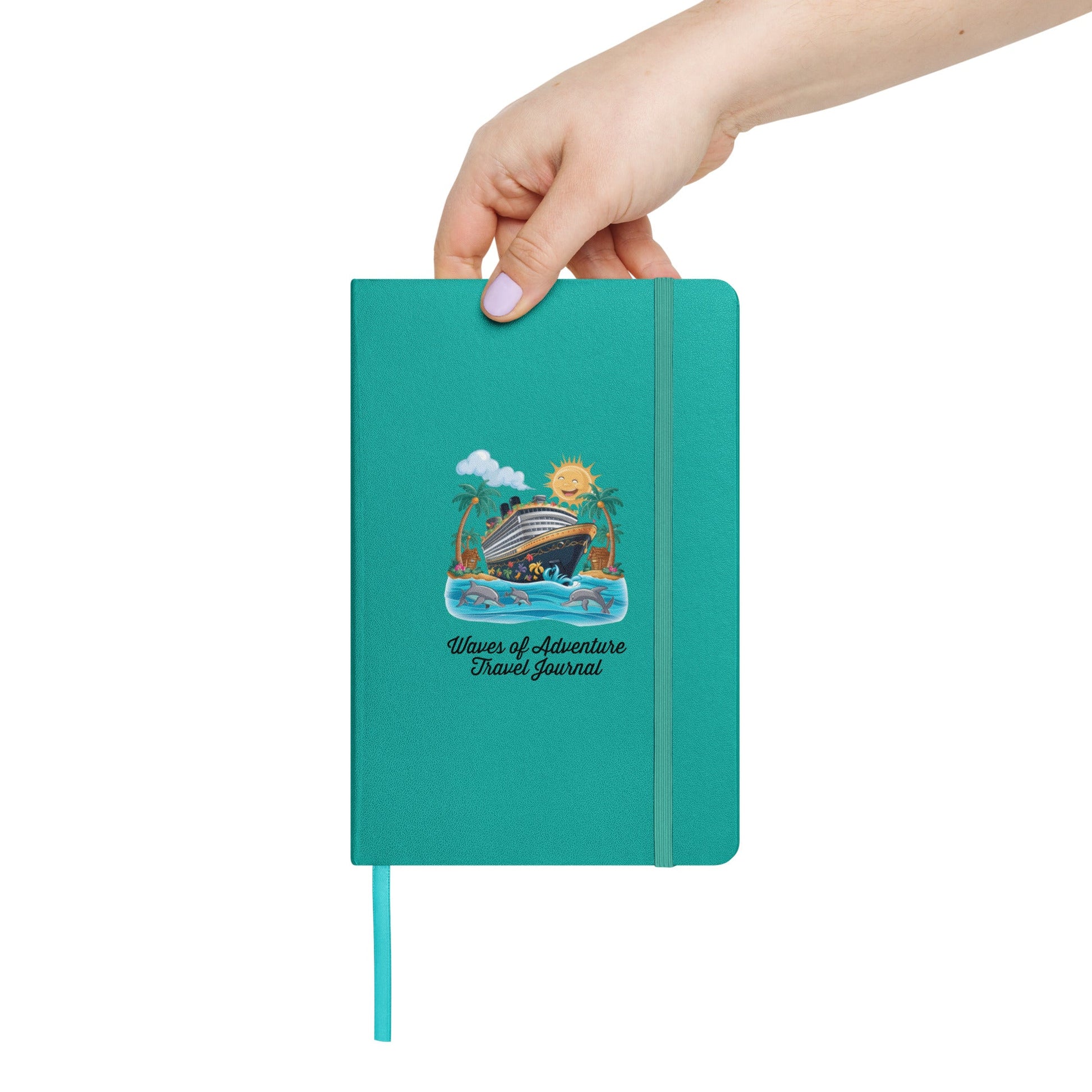 Waves of Adventure Hardcover bound notebook - Ruppy's Creations